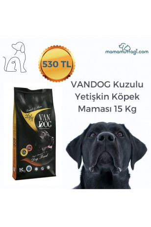 VANDOG Kuzulu Yetişkin Köpek Maması 15 Kg-İstanbul Özel Sevkiyat Ürünü