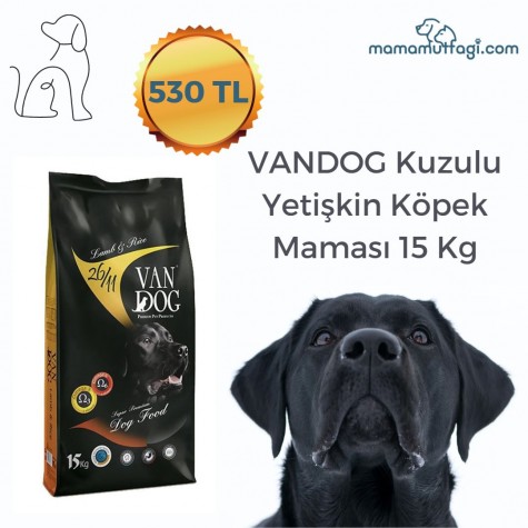 VANDOG Kuzulu Yetişkin Köpek Maması 15 Kg-İstanbul Özel Sevkiyat Ürünü