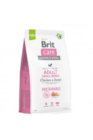 Brit Care Digest & Relax Tavuklu Larva Proteinli Küçük Irk Yetişkin Köpek Maması 7 KG