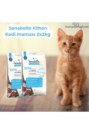 İstanbul Sevkiyat Ürünü \ Sanabelle Kitten Kedi maması 2x2Kg