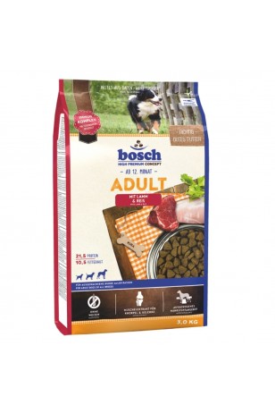 Bosch Adult Kuzu ve Pirinçli Yetişkin Köpek Maması 3 Kg