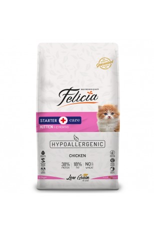 Felicia 12 Kg Yavru Tavuklu Az Tahıllı HypoAllergenic Kedi Maması