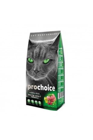 Pro Choice Pro 36 Lamb & Rice Kuzu ve Pirinçli Yetişkin Kuru Kedi Maması 15 Kg