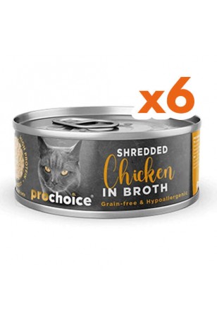 Prochoice Deluxe Shredded Chicken In Brothcat 70 Gr 