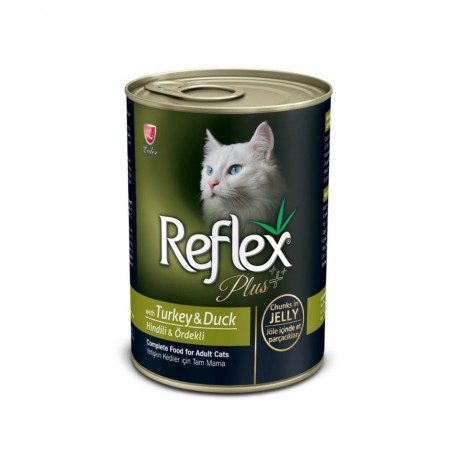 Reflex Plus Hindi Ve Ördekli Kedi Konserve Jöle İçinde Et Parçacıklı 400 Gr