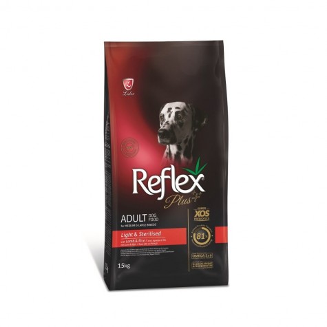 Reflex Plus Orta ve Büyük Irk Light Sterilised Yetişkin Köpek Maması 15 Kg