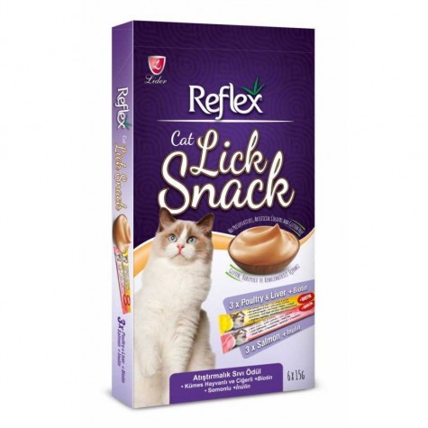 Reflex Kediler İçin Likit Snack 6X15 Gr