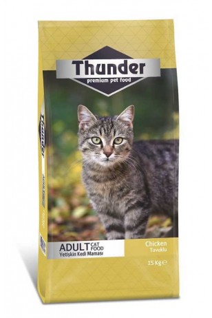 Thunder Tavuklu Yetişkin Kedi Maması 15 Kg