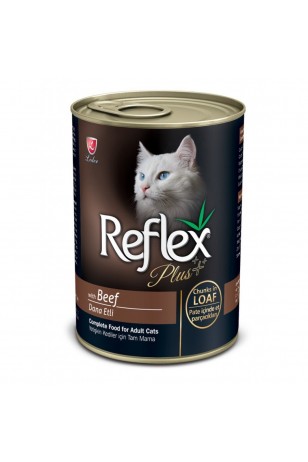 Reflex Plus Biftekli Kedi Konserve Pate İçinde Et Parçacıklı 400 Gr