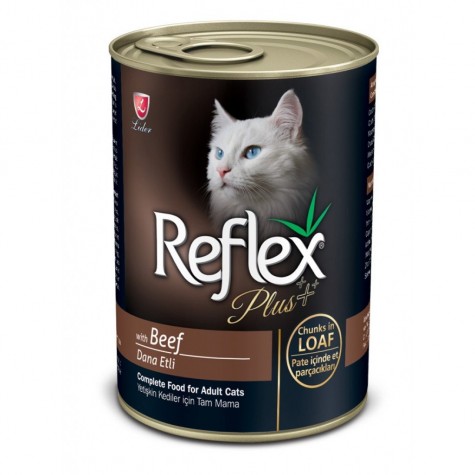 Reflex Plus Biftekli Kedi Konserve Pate İçinde Et Parçacıklı 400 Gr