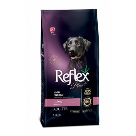 Reflex Plus Yüksek Aktiviteli Yetişkin Köpekler İçin Dana Etli Köpek Maması 15 Kg