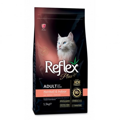 Reflex Plus Hairball Kediler İçin Somonlu Yetişkin Kedi Maması 1.5 Kg