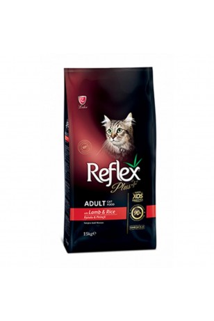 Reflex Plus Kuzulu ve Pirinçli Yetişkin Kedi Maması 15 Kg