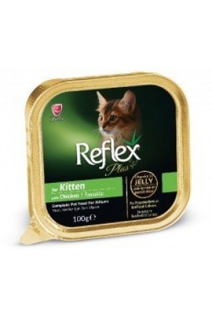 Reflex Plus Yavru Kedi Jöle İçinde Tavuk Etli Et Parçacıklı 100 Gr