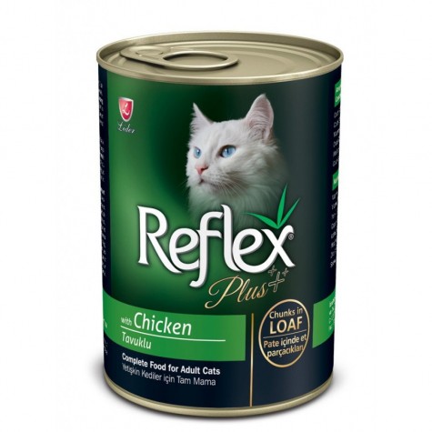 Reflex Plus Tavuklu Kedi Konserve Pate İçinde Et Parçacıklı 400 Gr