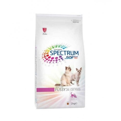Spectrum Fussy 34 Somonlu Pirinçli Yetişkin Kedi Maması 2 Kg