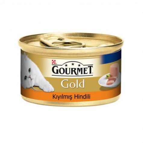 Gourmet Gold Hindi Etli Kıyılmış Kedi Konservesi 85 Gr