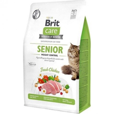 Brit Care Senior Tahılsız Kilo Dengeleyici Tavuklu Yaşlı Kedi Maması 2 Kg
