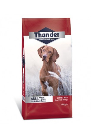 Thunder Kuzu Etli Yetişkin Köpek Maması 15 Kg